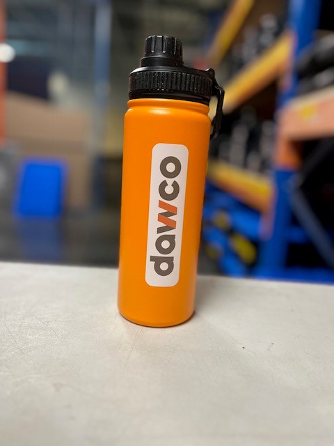 Bouteille d'eau orange DAWCO